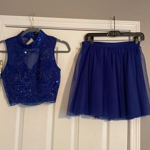 Juniors holiday two piece dress